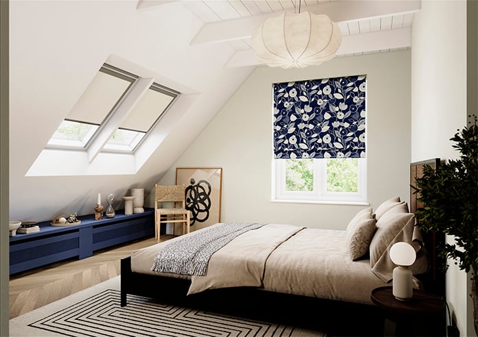 Nordic, Indigo - Roman Blind - Image 7